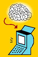 Brain into computer image courtesy Microsoft